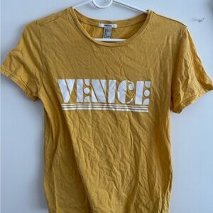 Forever21 Yellow Venice Graphic Tee